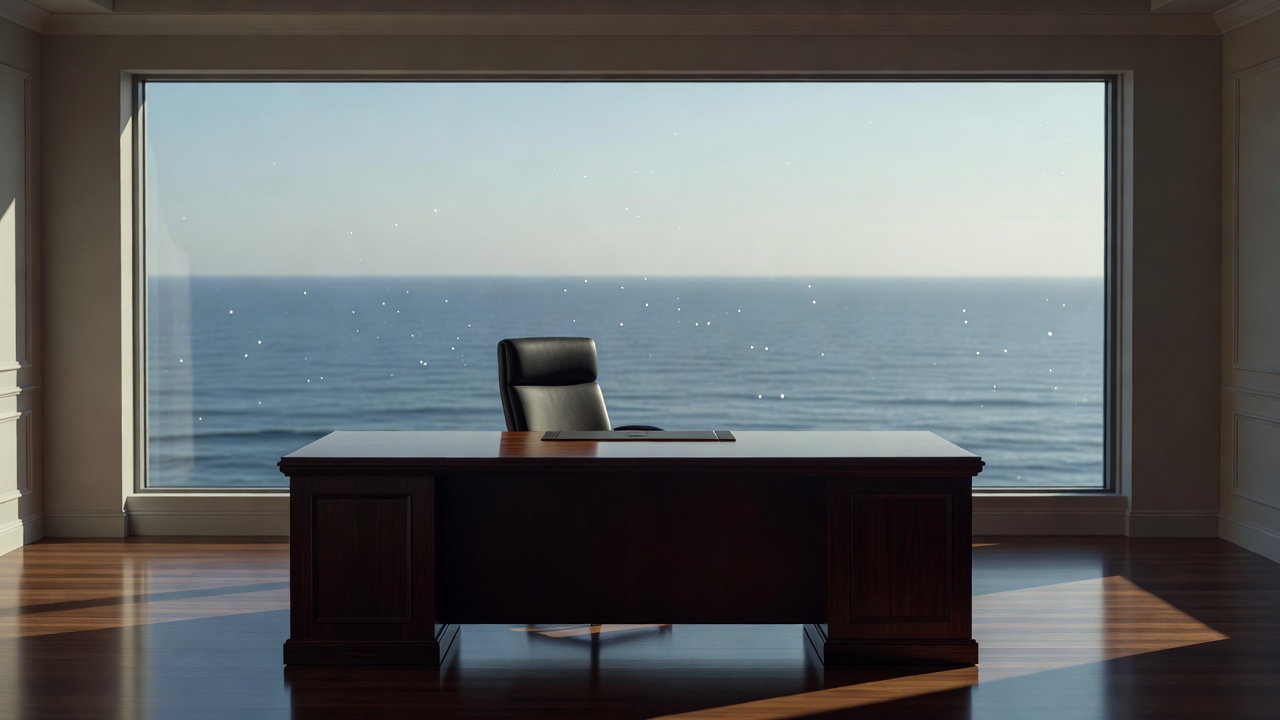 Office meeting room with staff celebrating and bonus checks on table